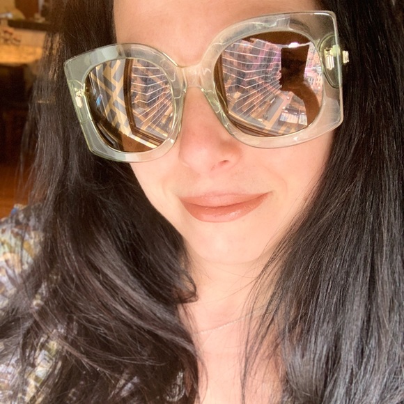 SOLD⛔️Authentic FENDI 53mm Square Acetate logo sunglasses - Picture 3 of 14